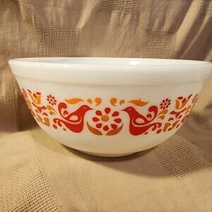 Vtg PYREX Friendship birds Mixing bowl #403 2-1/2 quart 2.5, Beautiful Condition